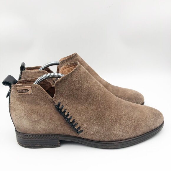PIKOLINOS Ordino Brown Tan Suede Ankle Boots Womens 8 - Picture 3 of 11